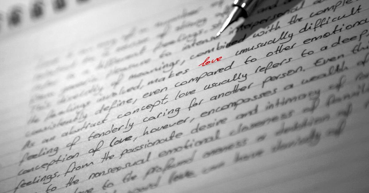 Handwritten love notes
